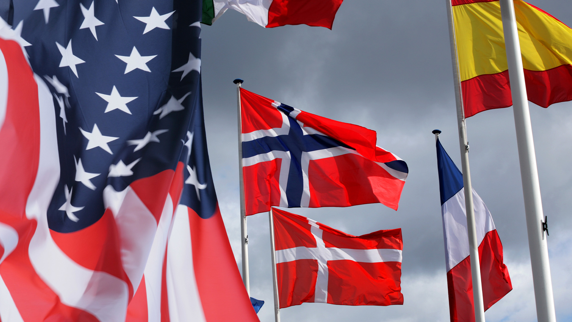 Studierejser på Handelsgymnasiet Silkeborg - flag