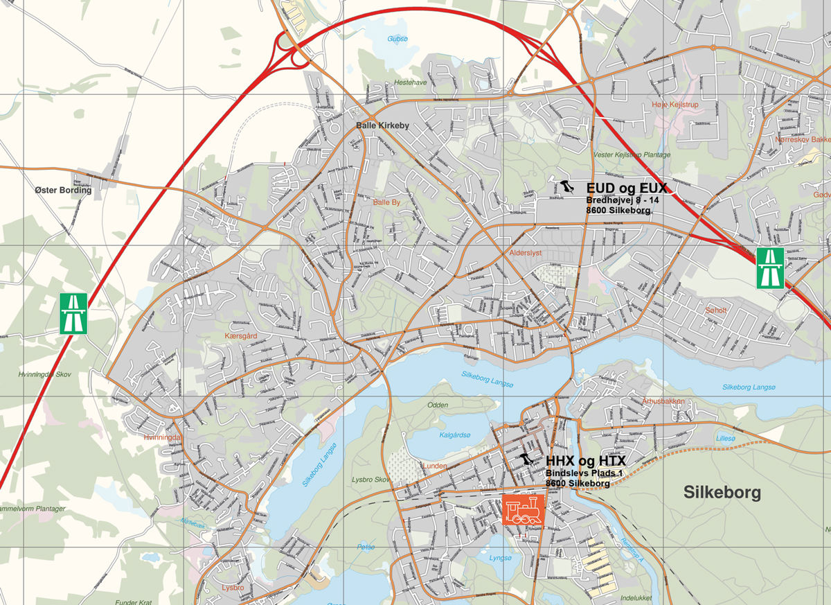 Kort Over Silkeborg College360 2 Adresser