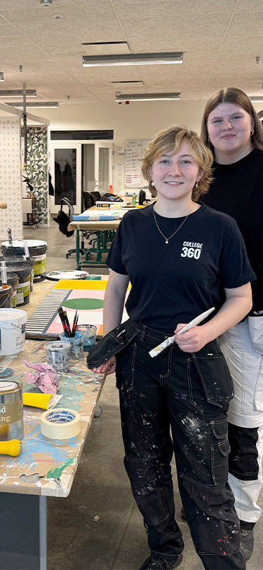 Eud Bygningsmaler To piger