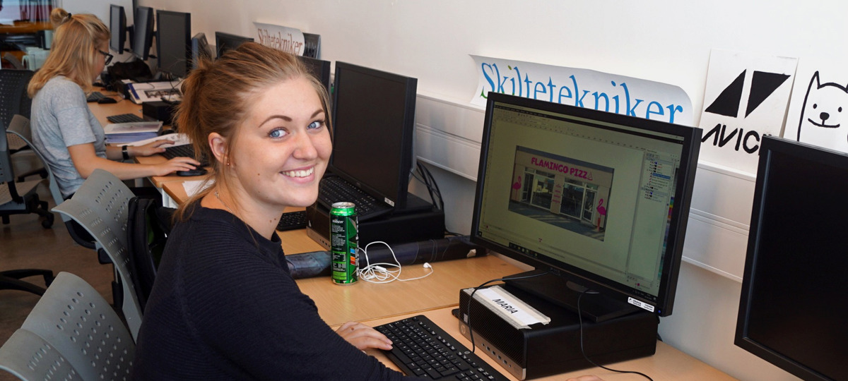 Grafisk design hos skilteteknikerne