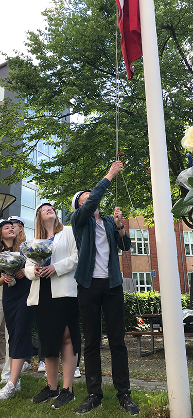 HTX Livet Paa Skolen Studenter Flag