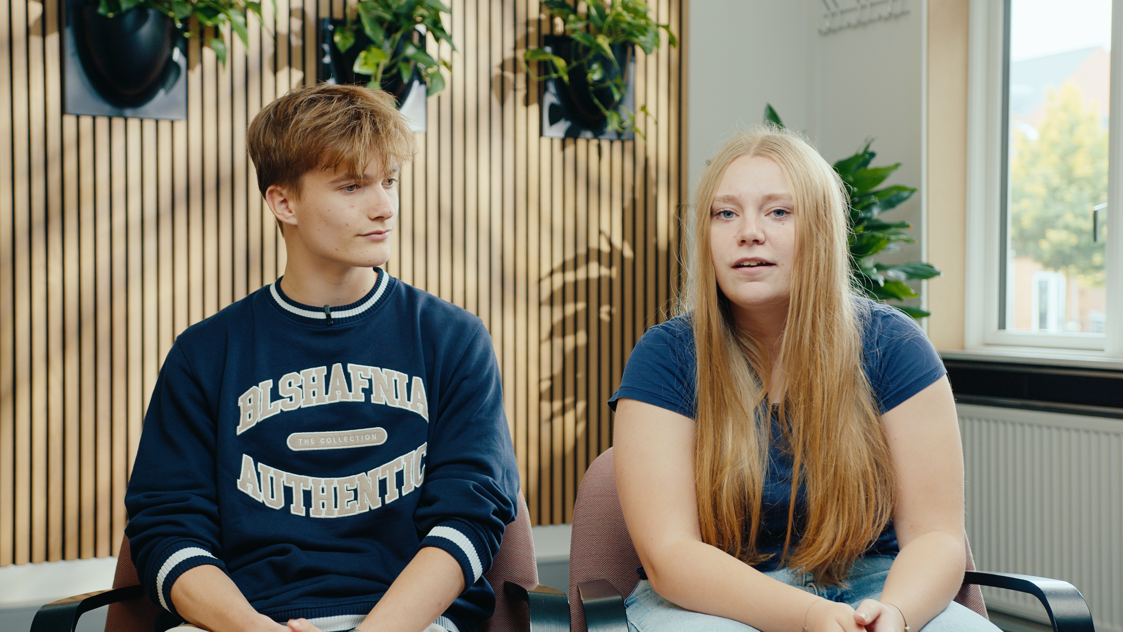 HTX eleverne Mathilde og Frederik fortæller om studieretningen Innovation og iværksætteri på Teknisk Gymnasium Silkeborg